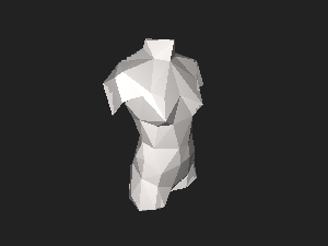Buste femme 60cm blender.stl