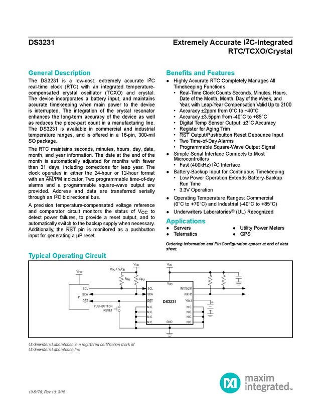 Fichier:Module DS3231 horloge RTC.pdf — fablabo